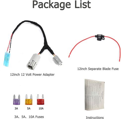 EWAY 12 Volt Power Adapter for GM Chevrolet Buick Cigarette Lighter Power Plug/Cord Wire Harness for Add Device CB Radio, Radar Detectors, Portable GPS, Dash Cam, Phone Mount, Front/Rear View Camera in Saudi Arabia