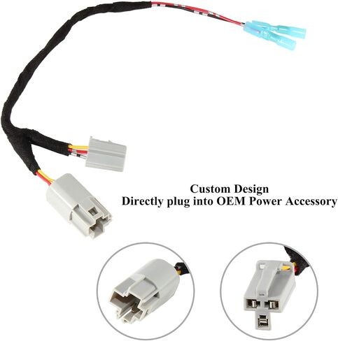RED WOLF 12 Volt Power Adapter Wiring Harness Switch Connector Plug w/Fuse for Chrysler Dodge Ram 2001-2022 Power Outlet to Add Backup Camera CB Radio Radar Detectors Portable GPS in Saudi Arabia