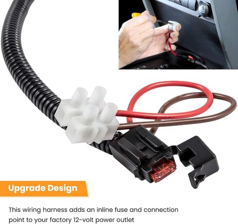 12 Volt Power Adapter for 1999-2018 Jeep Wrangler JK JKU TJ Unlimited & for 2018-2023 Jeep Wrangler JL JLU Unlimited & Gladiator JT in Saudi Arabia