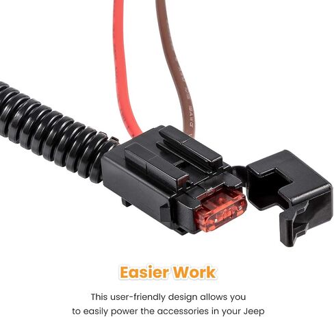12 Volt Power Adapter for 1999-2018 Jeep Wrangler JK JKU TJ Unlimited & for 2018-2023 Jeep Wrangler JL JLU Unlimited & Gladiator JT in Saudi Arabia