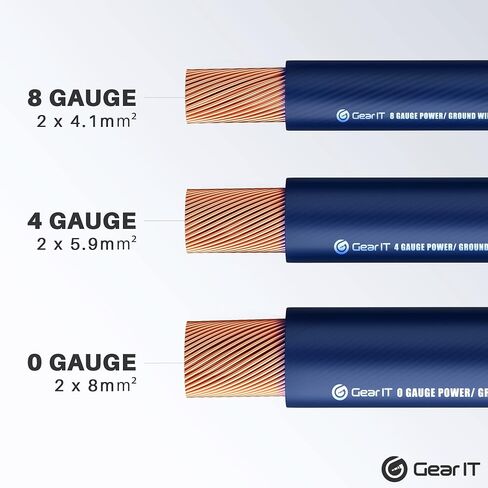 GearIT 4 Gauge CCA Ground Wire (25FT Each - Black and Red) All-in-One Kit: Crimping Tool, Cutter, 15 Lugs, and 20 Heat Shrink Wrap in Saudi Arabia