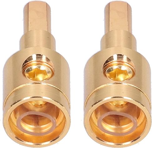 Car Audio Cable Reducer,2pcs 0GA Wire Reducer Terminal Connector Pure Copper Gold Plated Battery Terminal Connectors for Car Amplifier Modification Wire Reducer Cable Power Terminal Cord 0 to 4 Gauge in Saudi Arabia