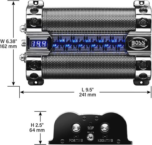 BOSS Audio Systems CAP18, 18 Farad Car Capacitor, Energy Storage in Saudi Arabia