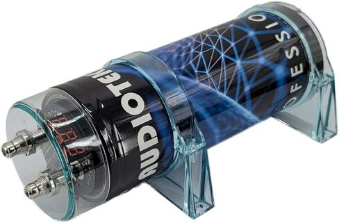 أوديوتيك في 3.5 مكثف فاراد للصوت للسيارة 3500 واط طاقة رقمية للسيارة 12 فولت مع شاشة عرض رقمية 3 أرقام وشاشة عرض جهد مطلي بالكروم in Kuwait