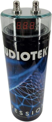 أوديوتيك في 3.5 مكثف فاراد للصوت للسيارة 3500 واط طاقة رقمية للسيارة 12 فولت مع شاشة عرض رقمية 3 أرقام وشاشة عرض جهد مطلي بالكروم in Kuwait