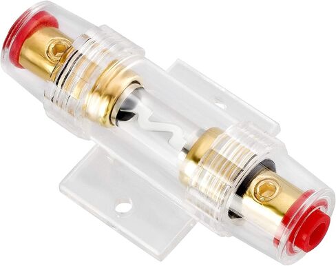 OIIKI 4-8 Gauge AWG in-line AGU Fuse Holder with 2 PCS 60A AGU Type Fuse for Car Audio, Alarm Amplifier, Truck Audio, Compressors in Saudi Arabia