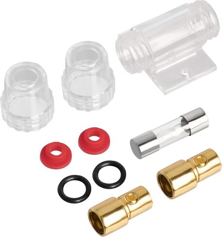 OIIKI 4-8 Gauge AWG in-line AGU Fuse Holder with 2 PCS 60A AGU Type Fuse for Car Audio, Alarm Amplifier, Truck Audio, Compressors in Saudi Arabia