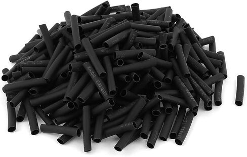 uxcell Wire Wrap Sleeve 4mm Dia 30mm Long Heat Shrink Tubing 320pcs Black in Saudi Arabia