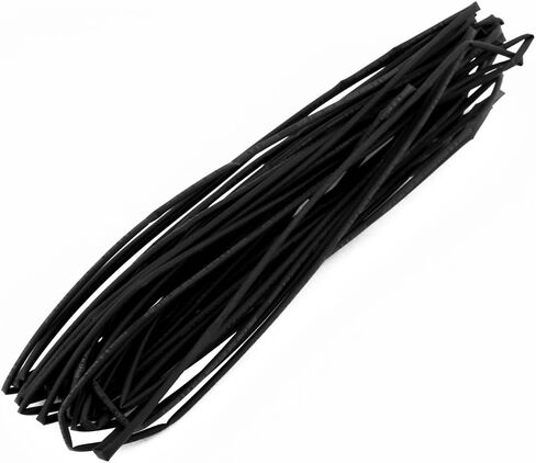 uxcell Polyolefin 13M Length 2mm Dia Heat Shrinkable Tube Sleeving Black in Saudi Arabia