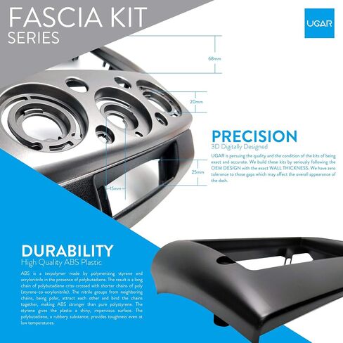 UGAR 11-257 Car Dash Radio Installation Mounting Fascia Kit Compatible for Suzuki Beidouxing 2007-2010 in Kuwait