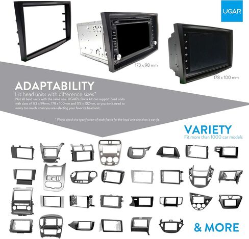 UGAR 11-257 Car Dash Radio Installation Mounting Fascia Kit Compatible for Suzuki Beidouxing 2007-2010 in Kuwait