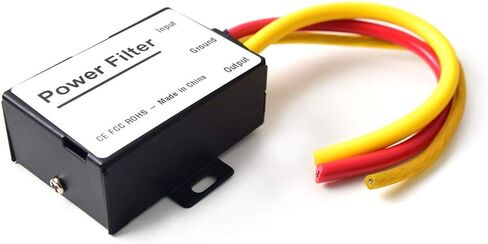 Car Power Filter EMI Noise Ground Loop Isolator Suppressor for Auto Stereo Audio Radio Stereos Amplifier Amp Speaker Equalizer Subwoofer 12V in Saudi Arabia