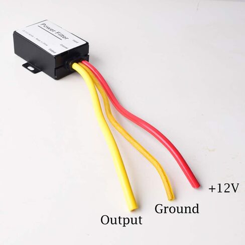 Car Power Filter EMI Noise Ground Loop Isolator Suppressor for Auto Stereo Audio Radio Stereos Amplifier Amp Speaker Equalizer Subwoofer 12V in Saudi Arabia