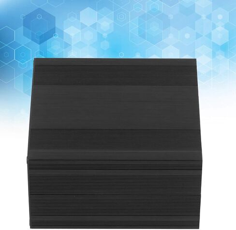 Aluminum Alloy Project Enclosure HIFI Tube Power Amplifier Shell Brushed Black 82.2x145x150mm Aluminum Alloy Shell Circuit Board Enclosure Instrument Box Case DIY Casing in Saudi Arabia