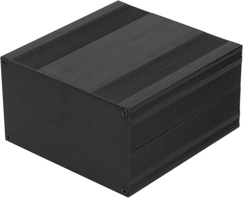 Aluminum Alloy Project Enclosure HIFI Tube Power Amplifier Shell Brushed Black 82.2x145x150mm Aluminum Alloy Shell Circuit Board Enclosure Instrument Box Case DIY Casing in Saudi Arabia
