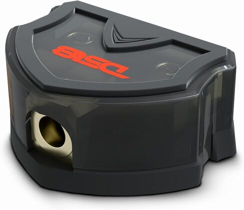 DS18 DB1024 Distribution Block (12 pack) - 1 x 0GA In/ 2 x 4GA Out, Nickle Plated Internal Materials, High-Strength Heat Resistant Plastic Housing, Oversized Screws for Secure Connections (1 In 2 Out) in Kuwait
