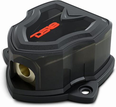 DS18 DB1024 Distribution Block (12 pack) - 1 x 0GA In/ 2 x 4GA Out, Nickle Plated Internal Materials, High-Strength Heat Resistant Plastic Housing, Oversized Screws for Secure Connections (1 In 2 Out) in Saudi Arabia