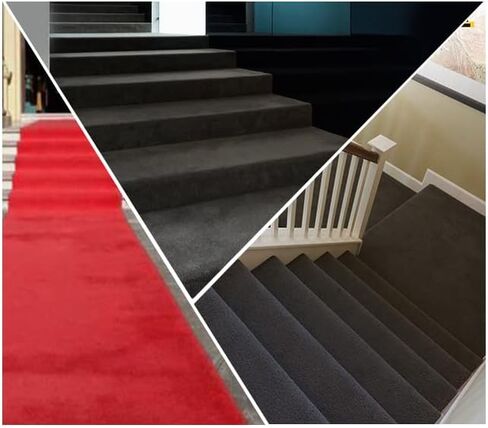 HBU Car Subwoofer Protect Underfelt Carpet Liner 54"x78" Lightweight & Wear Resistant for Boat Upholstery,Auto Floor,Trunk,Deck,RV,SUV (Black, 54inchx78inch) in Kuwait