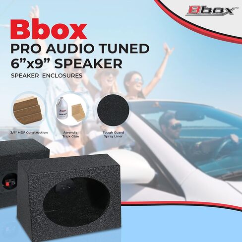 Atrend Pro Series 6x9 4 Way 6" x 9" Quad, Wedge Shaped Speaker Enclosure in Saudi Arabia