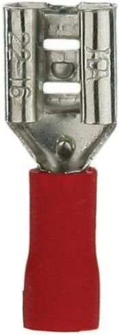 Install Bay RVFD205 Vinyl Female Connector 22/18 Gauge .205, Red (100-Pack) in Kuwait