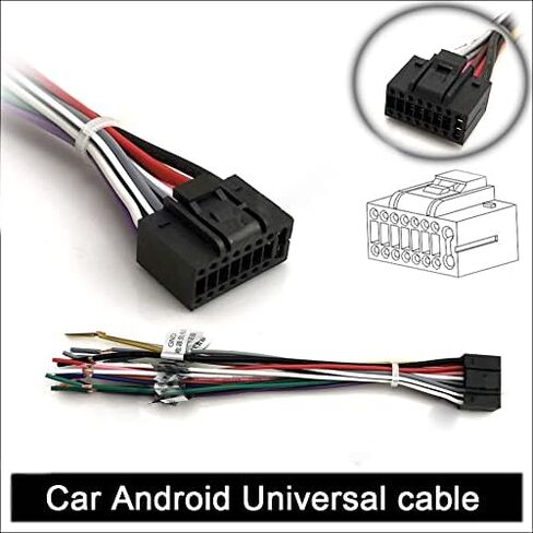 Android Car Radio Stereo 4PIN USB 6PIN USB (2 USBs Total) Harness Adapter Connector Plug Set for Aftermarket Android Radio GPS Head Unit with 16pin Power Socket in Kuwait