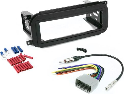 Scosche ICCR3BN Single DIN Radio Install Dash Kit Compatible with Select 2002-07 Chrysler, Dodge & Jeep Vehicles - Complete Basic Car Stereo Installation Kit - See Vehicle Fit Guide in Images in Kuwait