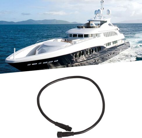 Qiilu for NMEA 2000 Backbone Cable, 0.5m 5 Pin IP67 Waterproof Drop Cable Marine GPS Accessories for Lowrance Networks in Saudi Arabia