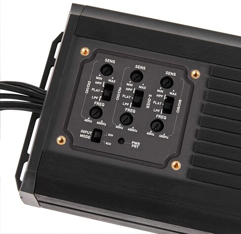NVX MVPA4 600W Total RMS 4-Channel Bridgeable Marine-V Series Micro Class D Compact Marine/Powersports/Motorcycle Amplifier | IPX67 Waterproof Rating | Micro Class D Compact Marine/Powersports/Motorcycle Amplifier | IPX67 Waterproof Rating in Kuwait