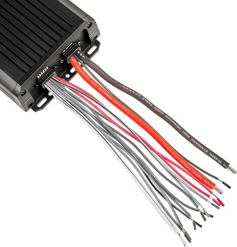 NVX MVPA4 600W Total RMS 4-Channel Bridgeable Marine-V Series Micro Class D Compact Marine/Powersports/Motorcycle Amplifier | IPX67 Waterproof Rating | Micro Class D Compact Marine/Powersports/Motorcycle Amplifier | IPX67 Waterproof Rating in Kuwait