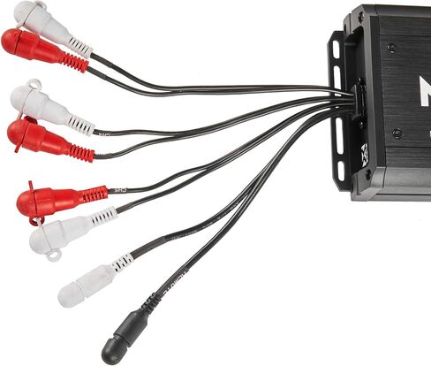 NVX MVPA4 600W Total RMS 4-Channel Bridgeable Marine-V Series Micro Class D Compact Marine/Powersports/Motorcycle Amplifier | IPX67 Waterproof Rating | Micro Class D Compact Marine/Powersports/Motorcycle Amplifier | IPX67 Waterproof Rating in Kuwait