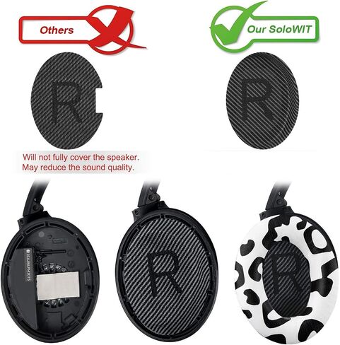 Earpads for Bose QC35 & QC35 ii - Black | for (QuietComfort35 & Quiet Comfort35 ii) Headphones in Kuwait