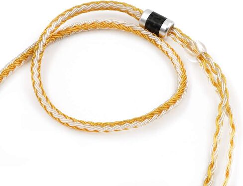 Linsoul Tripowin Zonie 16 Core كابل مطلي بالفضة SPC كابل سماعة أذن لـKZ ZS10 PRO، ZSX، ZSN Pro، ZS10 Pro NF2u، IEMs 2pin راحة (2pin، 3.5 مم، ذهبي) in Kuwait