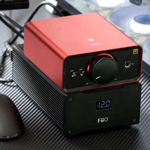 مضخم صوت FiiO K5Pro ESS مضخم صوت ستيريو عالي الدقة لسطح المكتب المحمول DAC 768K/32Bit وDSD512 الأصلي للصوت المنزلي/الكمبيوتر الشخصي 6.35 مم مخرج سماعة الرأس/مخرج خط RCA/مدخل محوري/بصري (أسود) in Kuwait