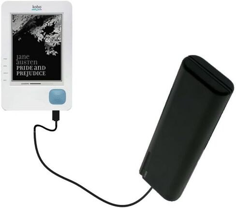 حزمة بطاريات AA المحمولة من Gomadic مصممة لجهاز Kobo eReader - مدعومة بـ 4 بطاريات AA لتوفير الشحن في حالات الطوارئ. تم تصميمه باستخدام تقنية TipExchange in Kuwait