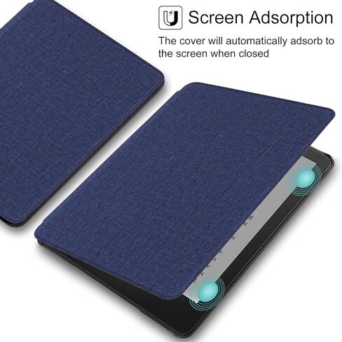 حافظة WALNEW لجهاز Kindle Paperwhite مقاس 6.8 بوصة الجيل الحادي عشر 2021 - غطاء كتاب ممتاز خفيف الوزن من جلد البولي يوريثان مع تنبيه/غفو تلقائي لجهاز Amazon Kindle Paperwhite 2021 Signature Edition/القارئ الإلكتروني للأطفال in Kuwait