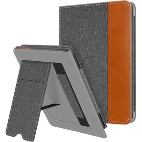 Fintie Stand Case for 6.8" Kindle Paperwhite 11th Gen 2021, Vintage Brown | PU Leather Foldable Kickstand Cover for Kindle Paperwhite 2021 & Signature Edition, Card Slot, Hand Strap, Auto Sleep/Wake in Saudi Arabia