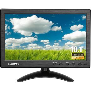 Haiway 10.1 inch Security Monitor, 1024x600 Resolution Small HDMI Monitor in Saudi Arabia