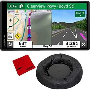 Garmin DriveSmart 65 & Traffic مع كابل متضمن وحامل لوحة أجهزة قياس GPS مرجح + المزيد