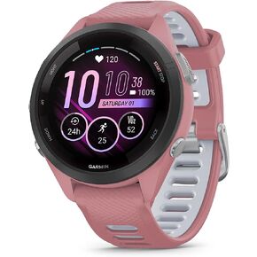 Garmin Forerunner® 265، ساعة ذكية للجري، 46 ملم، أسود/رمادي فاتح | مقاييس التدريب المتقدمة ورؤى التعافي، الموسيقى على معصمك، مدرب Garmin، التدريبات اليومية المقترحة in Saudi Arabia