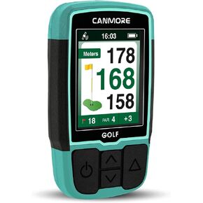 CANMORE HG200 Golf GPS - (فيروزي) شاشة ملونة كاملة مقاومة للماء مع أكثر من 40.000 بيانات أساسية لملعب الجولف وورقة النتائج - دورات مجانية في جميع أنحاء العالم in Kuwait