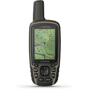 Garmin 010-02258-10 GPSMAP 64sx, Handheld GPS with Altimeter and Compass, Preloaded With TopoActive Maps, Black/Tan in Kuwait
