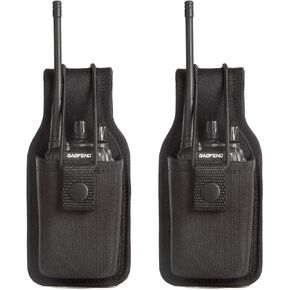 LUITON Radio Holder Radio Holster Baofeng Case Two Way Radio Pouch for Walkie Talkies Nylon Holster for Motorola Kenwood Icom HYT Arcshell Baofeng UV5R UV82 888S F8HP Retevis(1 Pack) in Kuwait