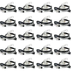 Walkie Talkie Earpiece with Mic for BaoFeng Radio Retevis Headset for Baofeng UV-5R BF-888S Arcshell Retevis H-777 RT21 RT22 Kenwood 2 Way Radio by LUITON (10 Pack) in Saudi Arabia