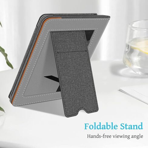 Fintie Stand Case for 6.8" Kindle Paperwhite 11th Gen 2021, Vintage Brown | PU Leather Foldable Kickstand Cover for Kindle Paperwhite 2021 & Signature Edition, Card Slot, Hand Strap, Auto Sleep/Wake in Kuwait