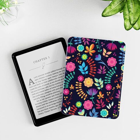 MOROCK Slim Case for Kindle Paperwhite 11th Generation(2021 Release,Model NO.M2L3EK),Fits 6.8" Amazon Kindle Paperwhite Signature Edition, Lightweight PU Leather Cover,Misty Blue in Kuwait