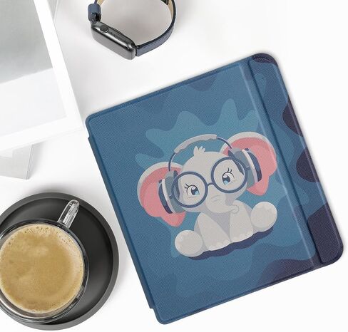 kwmobile Case Compatible with Kobo Libra 2 Case - eReader Cover - Embossed Small Flowers Violet in Kuwait