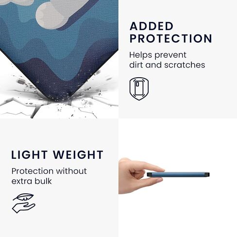 kwmobile Case Compatible with Kobo Libra 2 Case - eReader Cover - Embossed Small Flowers Violet in Kuwait