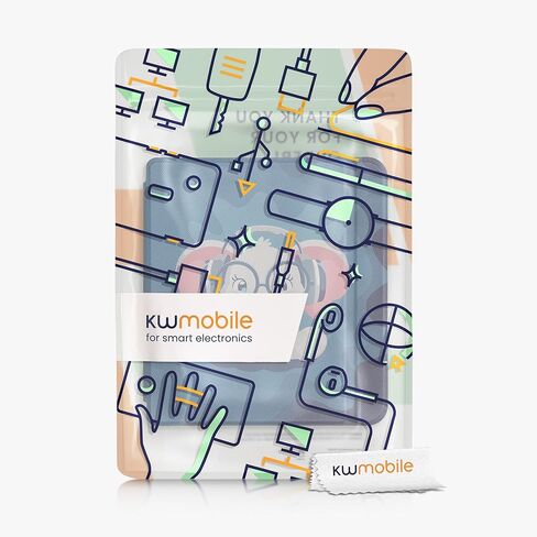 kwmobile Case Compatible with Kobo Libra 2 Case - eReader Cover - Embossed Small Flowers Violet in Kuwait