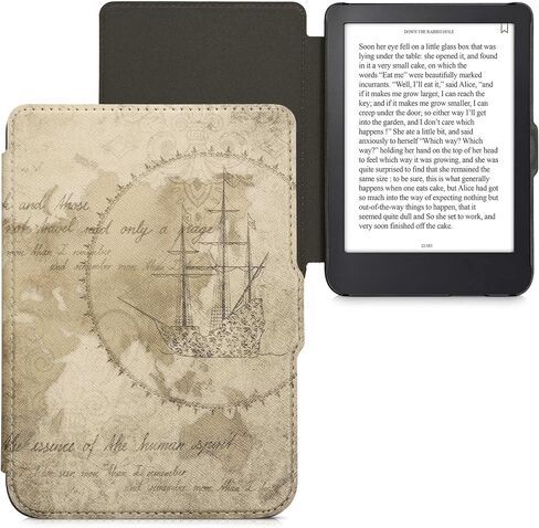 حافظة kwmobile متوافقة مع حافظة Kobo Clara 2E / Tolino Shine 4 - غطاء القارئ الإلكتروني - بلاط أحمر/أخضر/أزرق in Kuwait