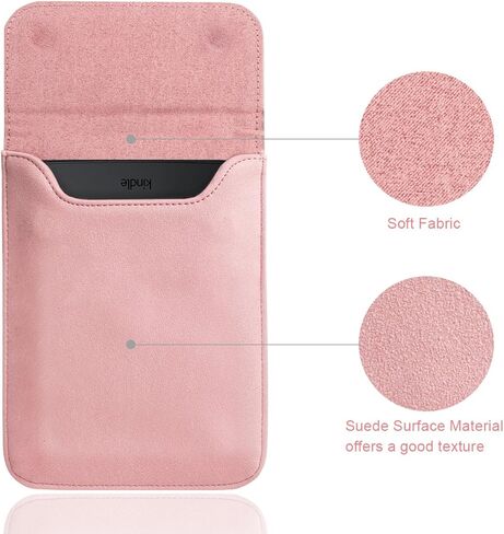WALNEW 6 Inch Sleeve for All-New Kindle 2022/Kindle 2019/Kindle Paperwhite (Not 6.8 Inch)/Kindle Voyage/Kindle (8th Gen, 2016)/Kindle 4/5/Kindle Touch Protective Pouch Bag Case Cover, Gray in Kuwait